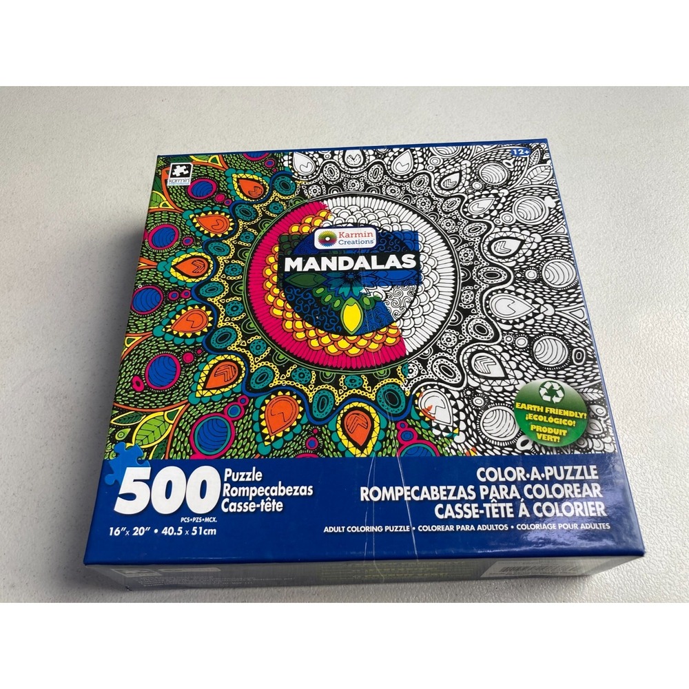 Karmin MANDALAS 500 Piece Jigsaw Puzzle Color A Puzzle Sealed